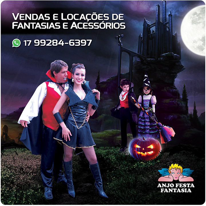 Fantasias de Halloween (Dia das Bruxas) em Rio Preto